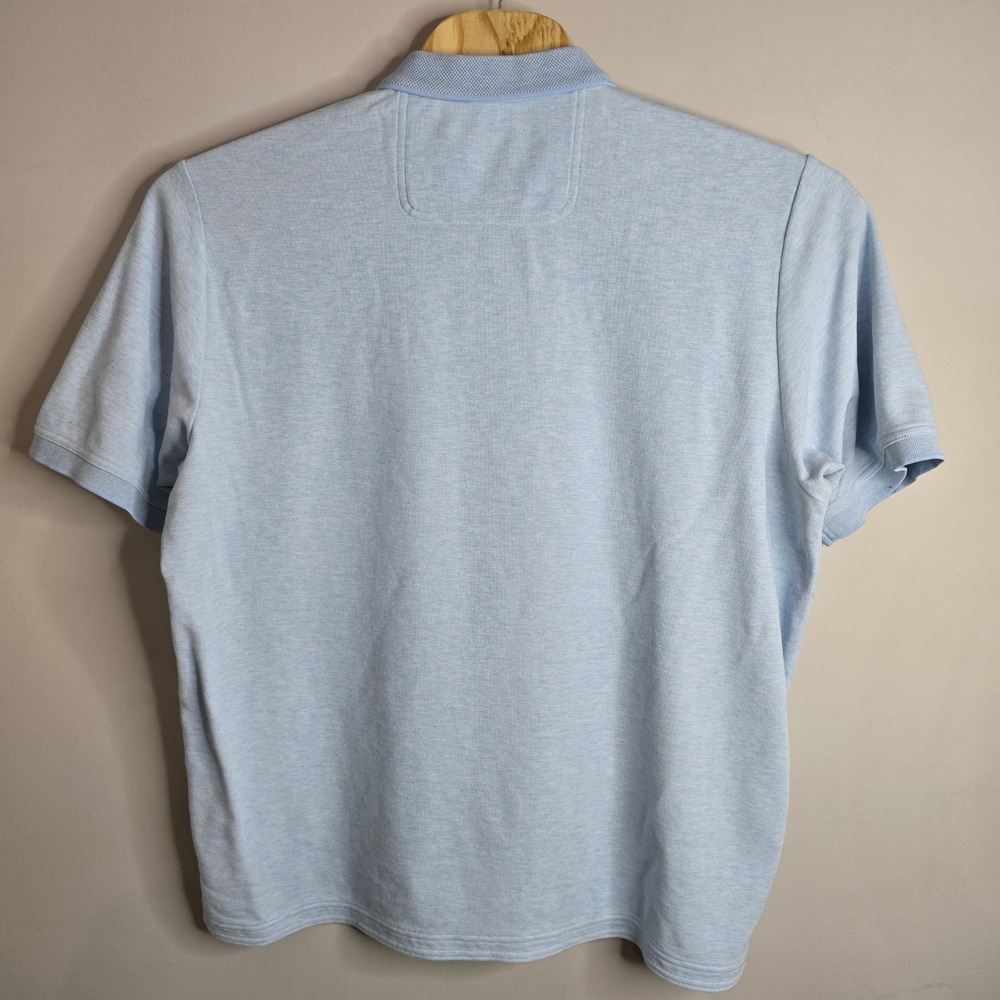 Tommy Bahama Mens IslandZone Supima Cotton Polo Shirt Light Blue XXL Marlin Logo - Picture 3 of 7